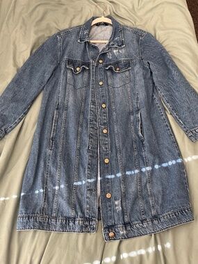 Longline denim jacket (L)